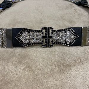 Christine Alexander Swarovski Silver Crystal Belt